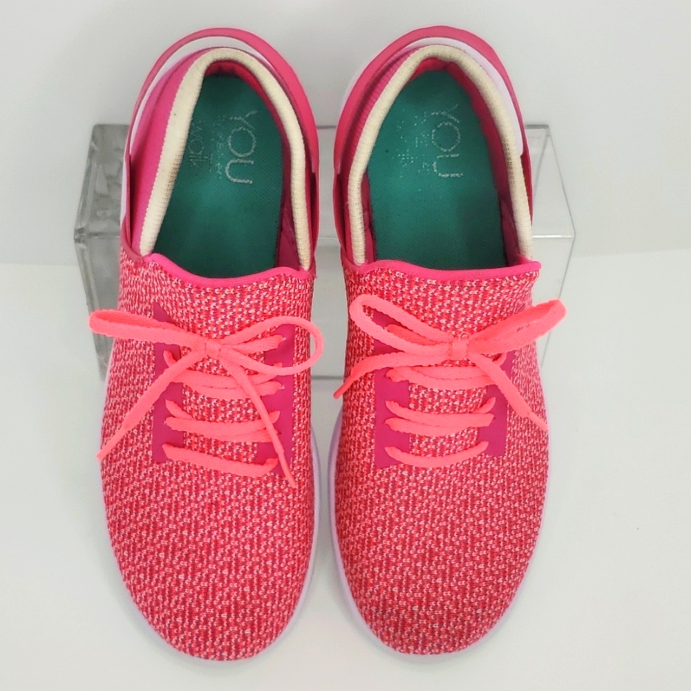 Women Skechers GOwalk Joy athletic sneakers, Size 5, Hot Pink